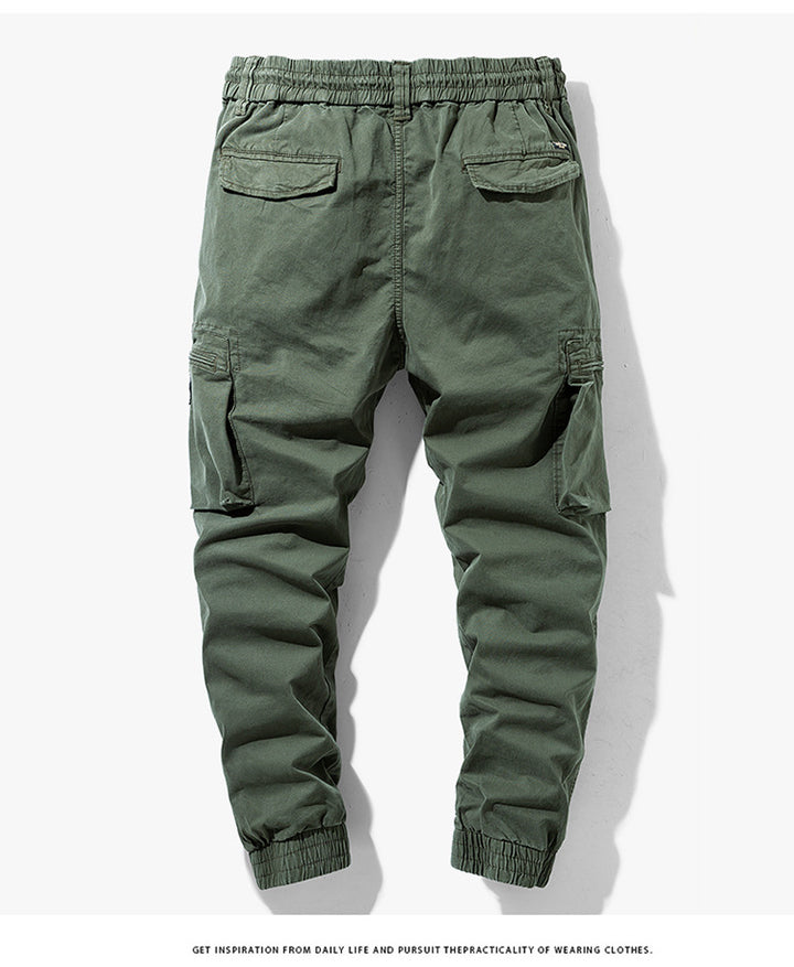 Men's cargo pants with practical side pockets and elastic waistband Lisslune