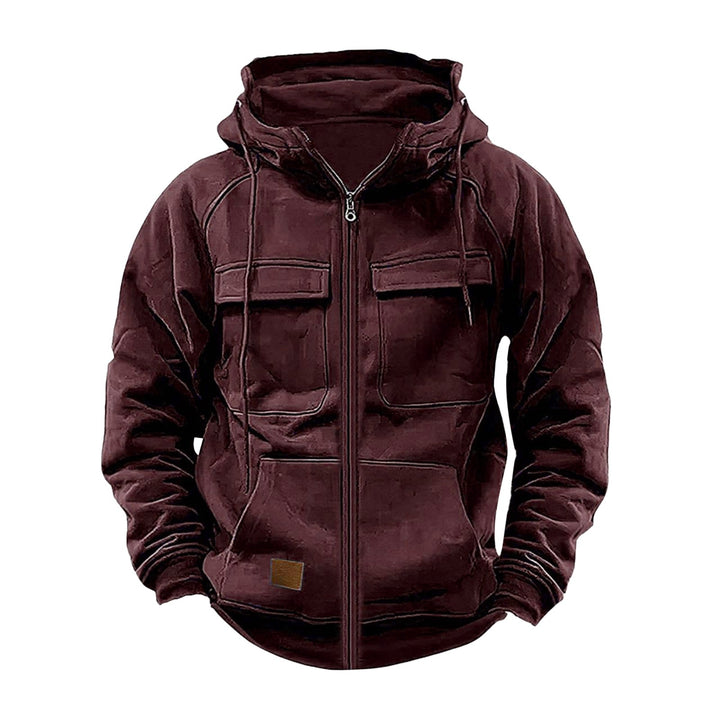 Men's Functional Hooded Jacket with Practical Pockets Lisslune