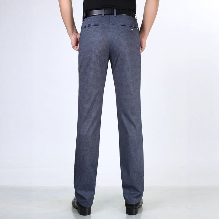 Men's classic suit trousers with innovative elastic waistband Lisslune