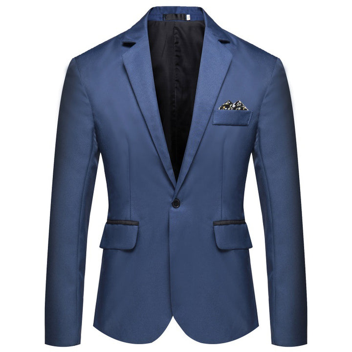 Men's Elegant Blazer with Silky-Matte Surface and Button Details Lisslune
