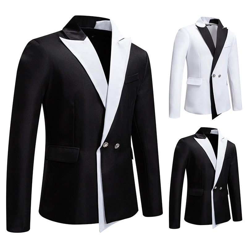 Men's Elegant Tuxedo Blazer with Contrasting Lapel Lisslune