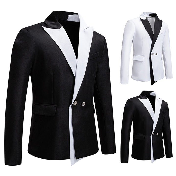 Men's Elegant Tuxedo Blazer with Contrasting Lapel Lisslune