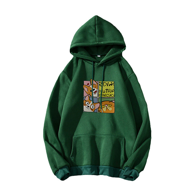Women's Hoodie with Cute Dog Design Lisslune