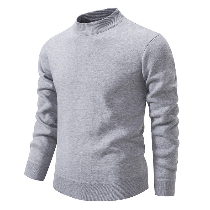 Men's High-Quality Knitted Sweater with Modern Stand-Up Collar Lisslune