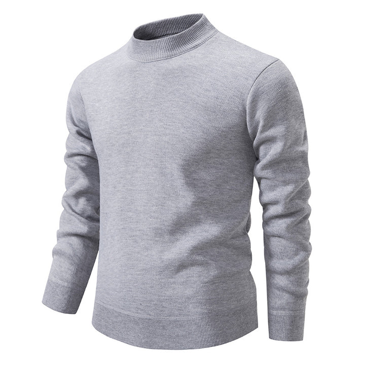 Men's High-Quality Knitted Sweater with Modern Stand-Up Collar Lisslune