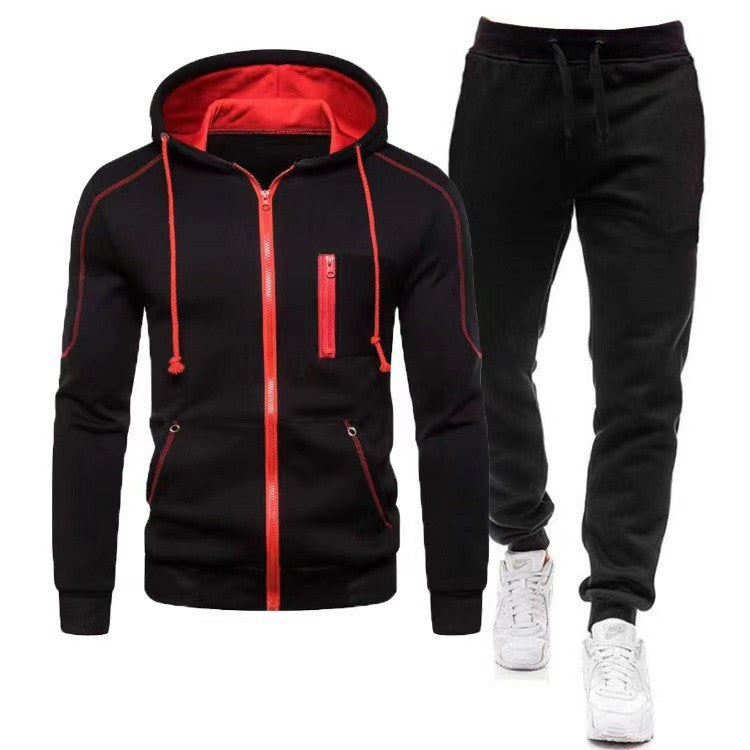 Men's tracksuit with functional zippered pockets and breathable fabric Lisslune