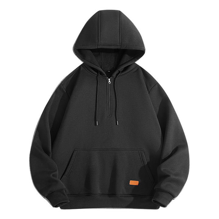 Men's stylish hoodie with half zip and comfortable fit Lisslune