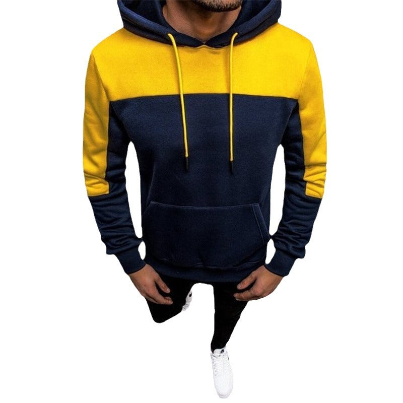Men's hoodie with contrasting inserts Lisslune