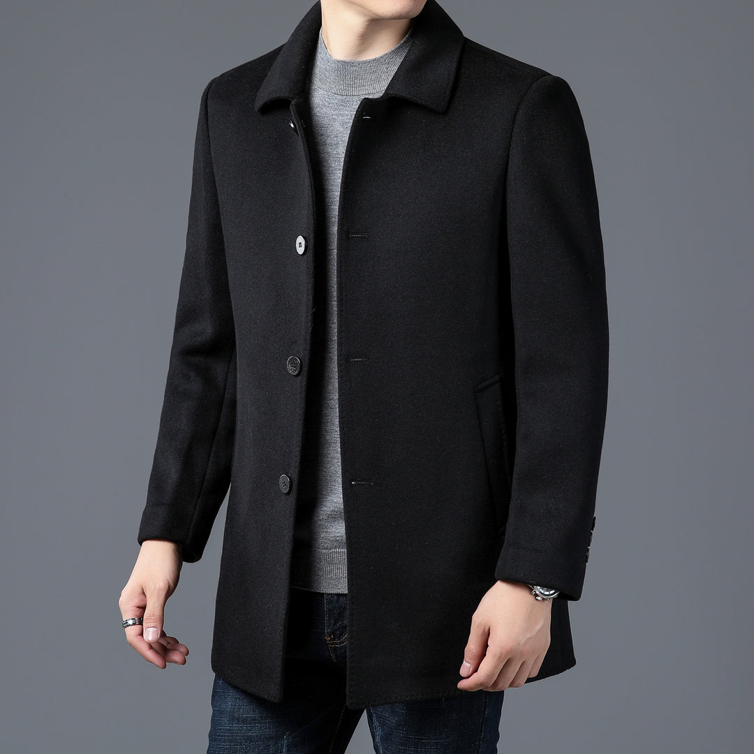 Men's Elegant and Timeless Wool Coat Lisslune