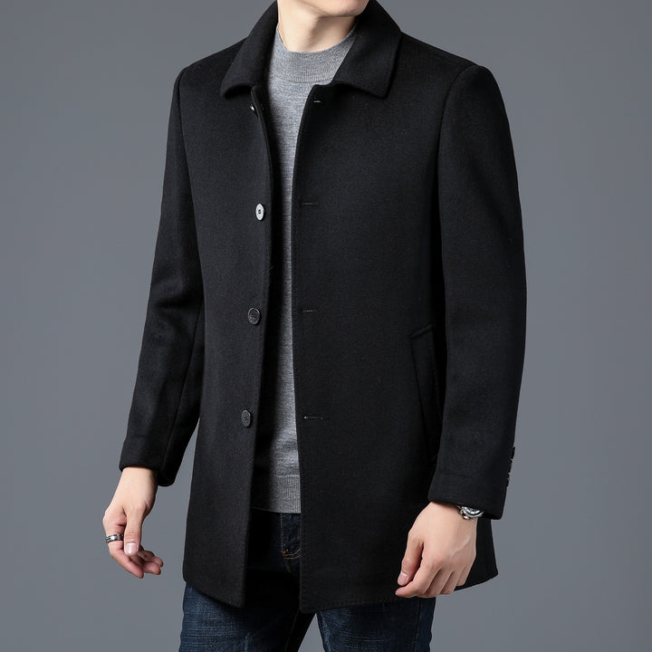 Men's Elegant and Timeless Wool Coat Lisslune