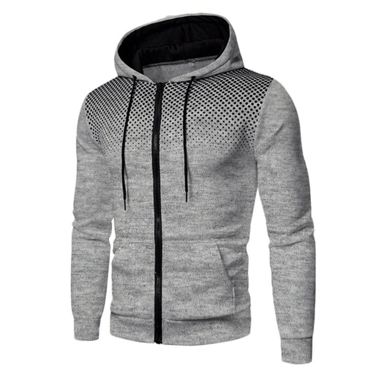Men's sporty hoodie with full zip and breathable inserts Lisslune