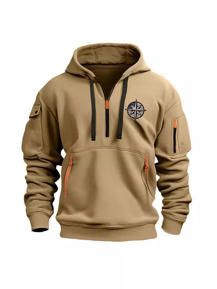 Men's Functional Hoodie with Practical Pockets Lisslune