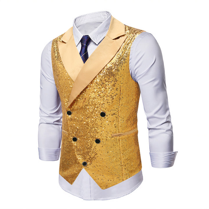 Men's shimmering sequin vest Lisslune
