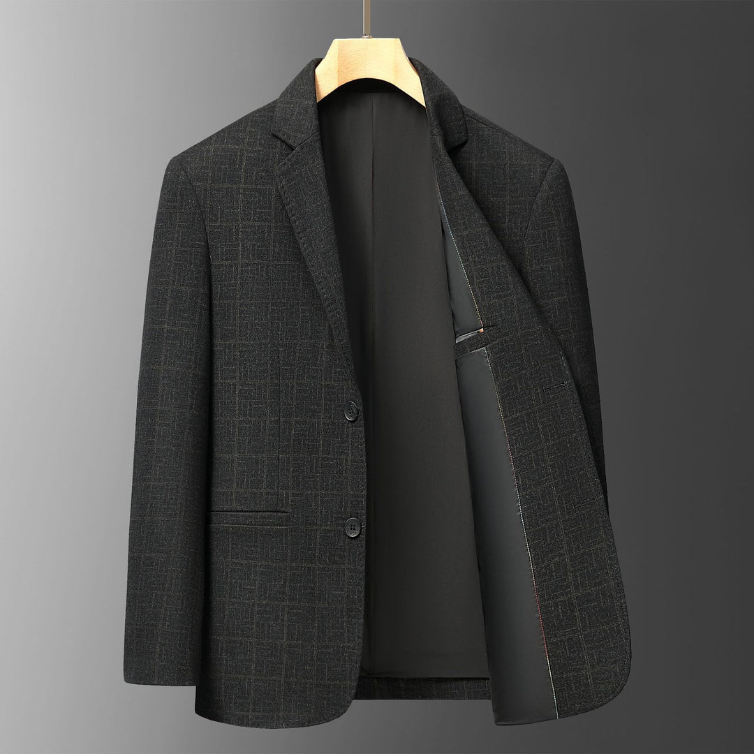 Men's Stylish Blazer Jacket with Fine Patterned Texture Lisslune