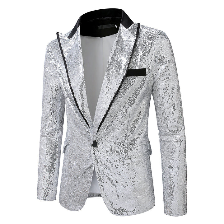 Men's Glittering Tuxedo Blazer made of high-quality Satin Lisslune