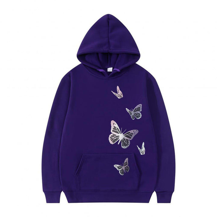 Women's hoodie with delicate butterfly motif Lisslune