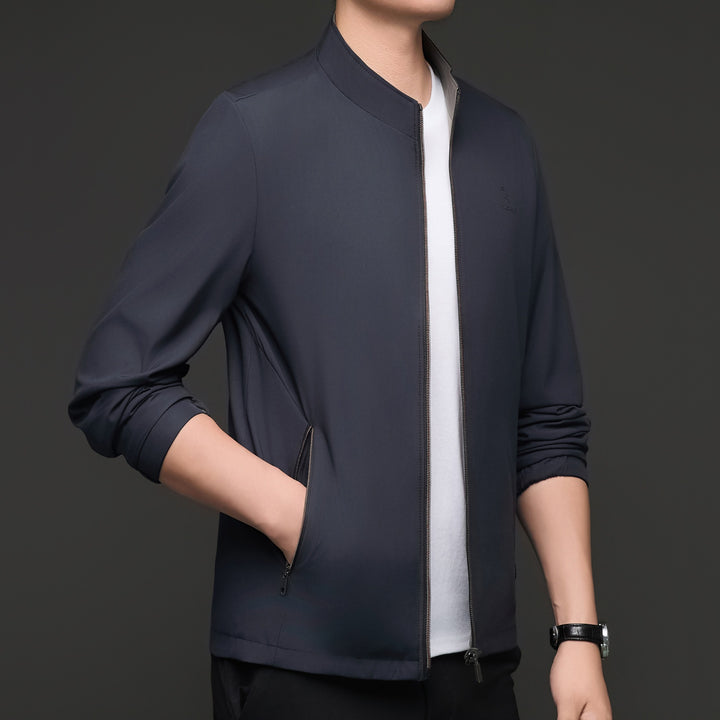 Men's Sporty Jacket with High Collar Lisslune