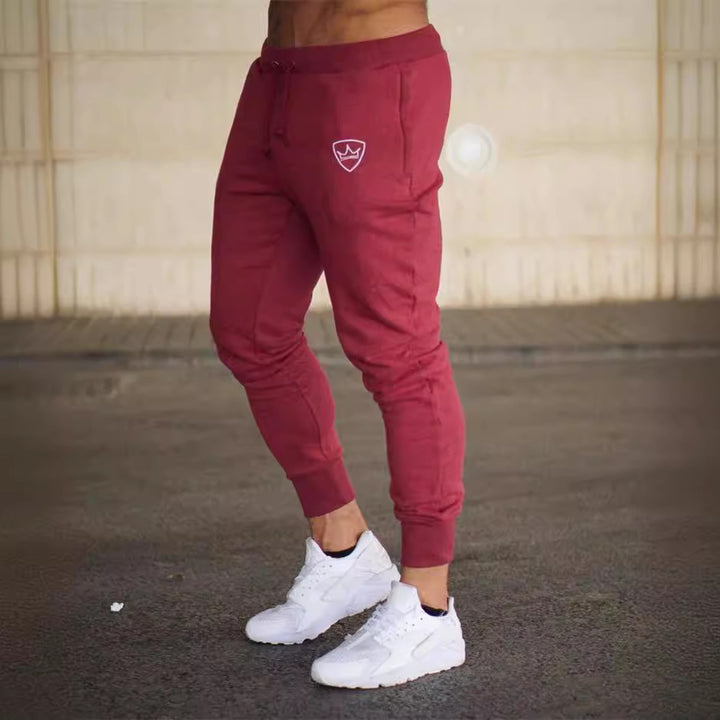 Men's sporty jogging pants with elastic waistband and stylish cut Lisslune