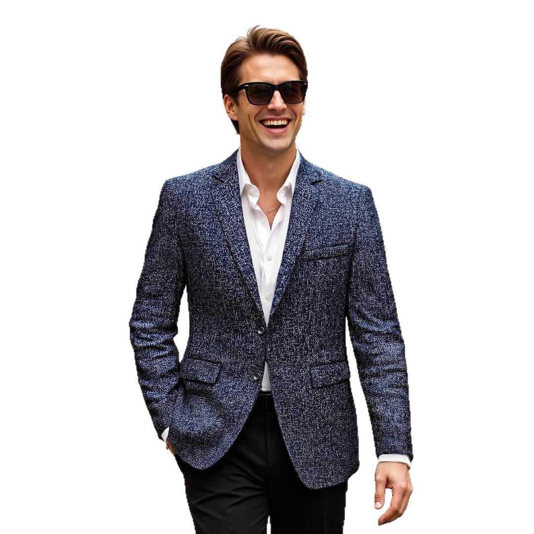 Men's modern structured blazer with fine fabric Lisslune