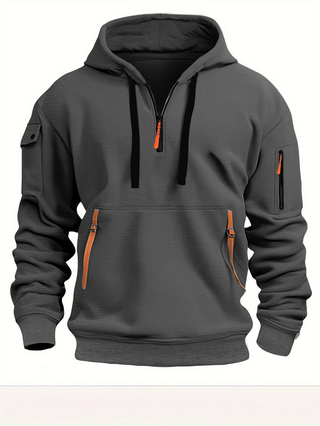 Men's functional hoodie with stylish zip pockets Lisslune
