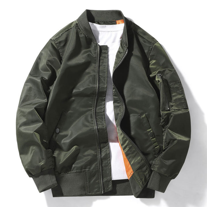 Men's sporty bomber jacket with durable material and fashionable design Lisslune