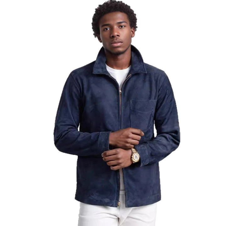 Men's fashionable and high-quality suede jacket Lisslune