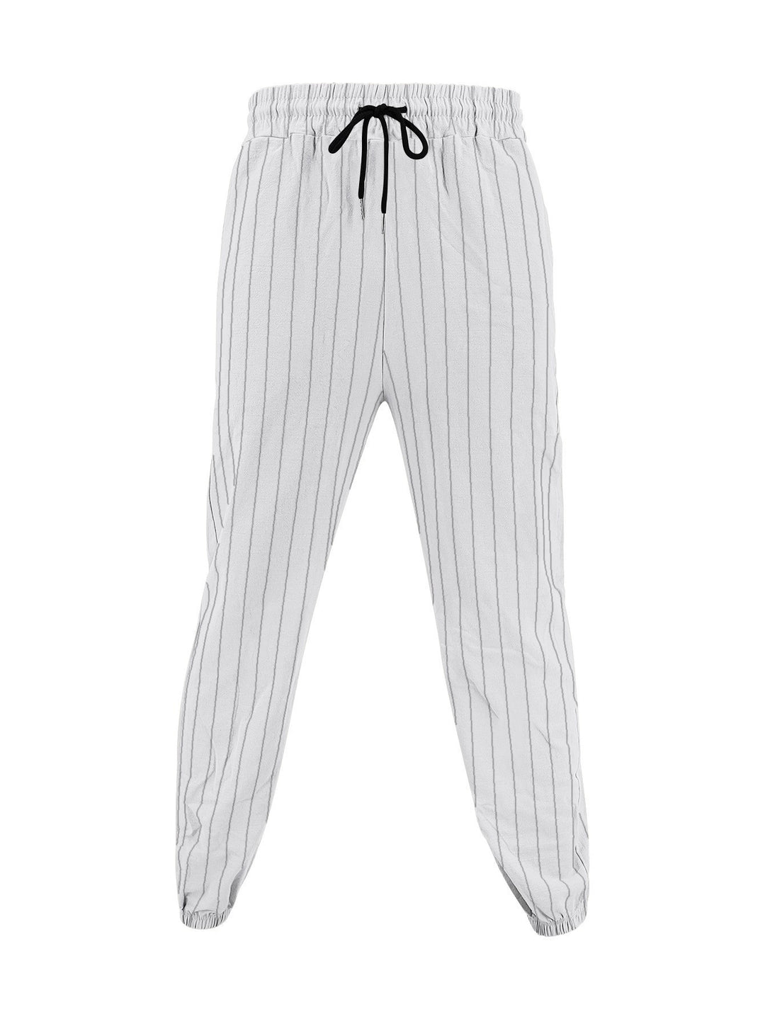 Men's elegant leisure pants with elastic waistband and side stripes Lisslune