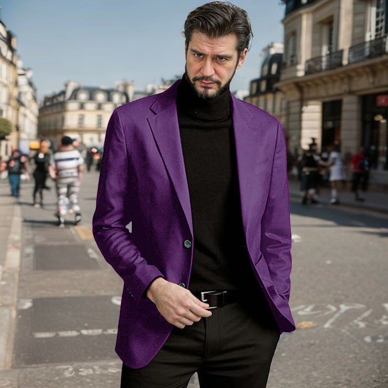 Men's Elegant Single-Breasted Blazer Lisslune