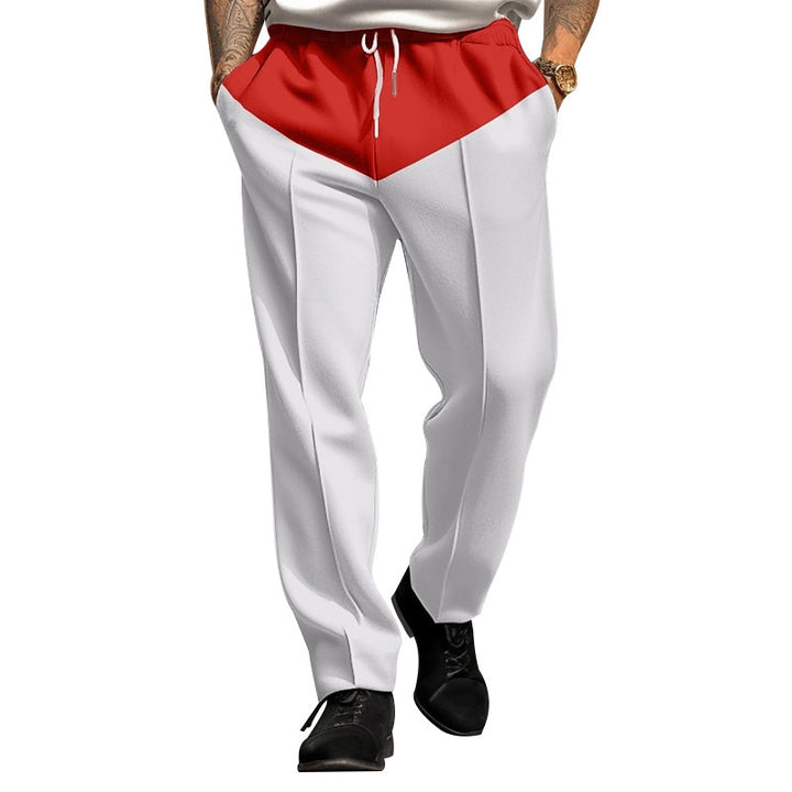 Men's sporty jogging pants with contrast details and adjustable drawstring Lisslune