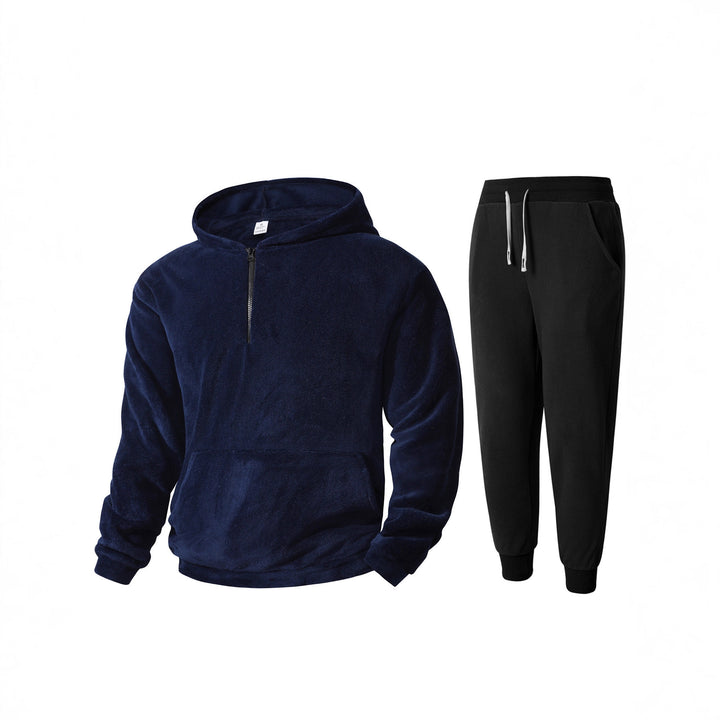 Men's Cozy Fleece Hoodie and Sweatpants Set Lisslune