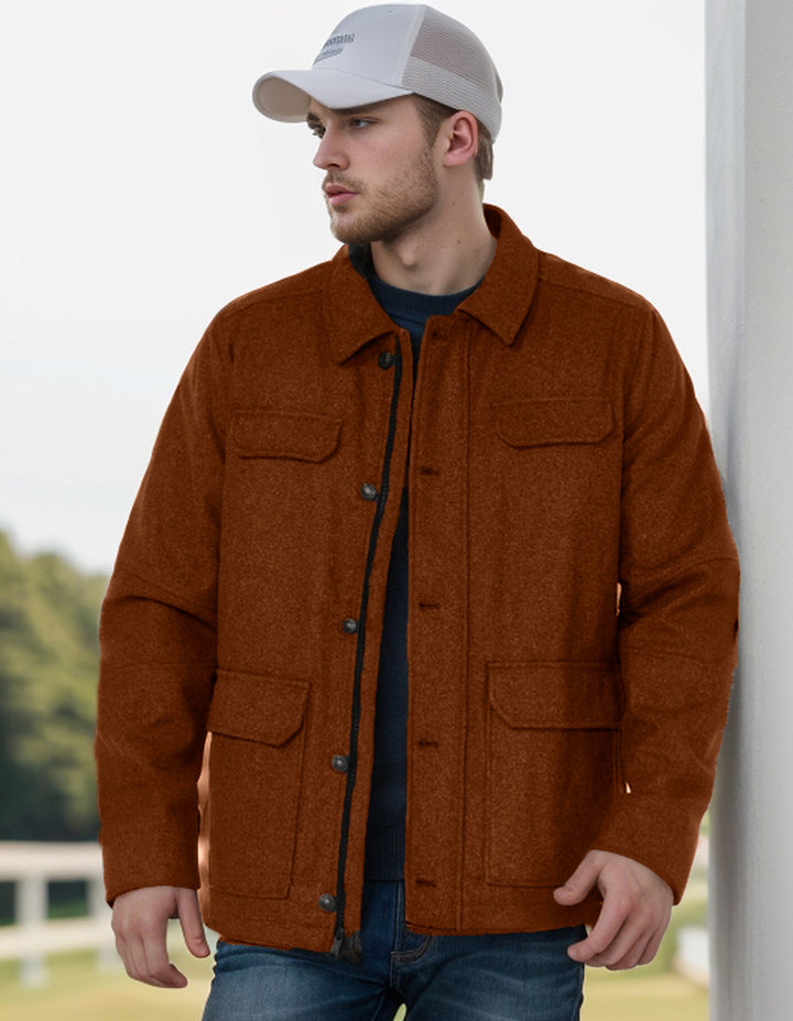 Men's Casual Flannel Jacket Lisslune