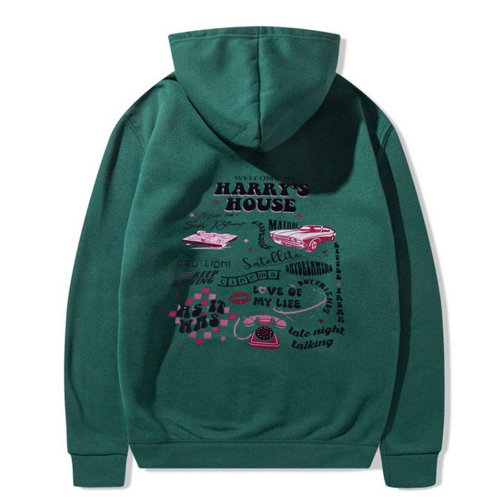 Women's Hooded Sweatshirt with Unique Graphic Design Lisslune