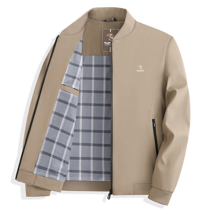 Men's Sporty Bomber Jacket with Light Inner Lining Lisslune