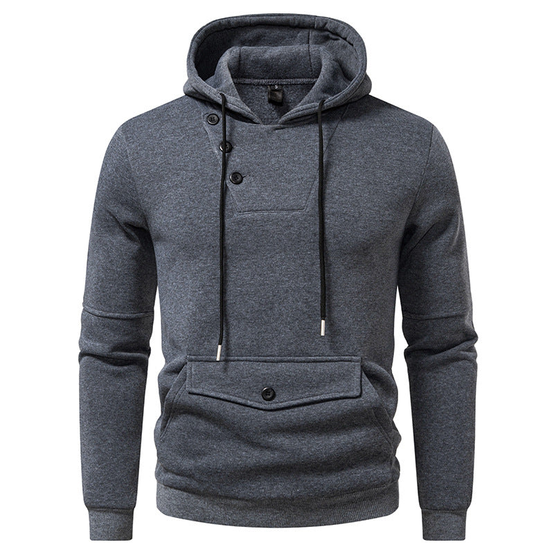 Men's Stylish Hoodies with Button Details Lisslune
