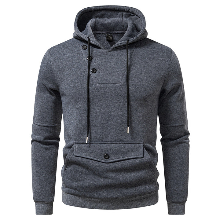 Men's Stylish Hoodies with Button Details Lisslune