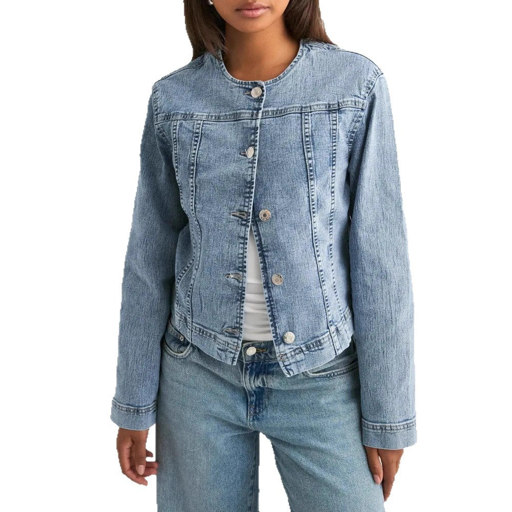 Damen zeitlose Denim-Jacke im modernen Schnitt Lisslune