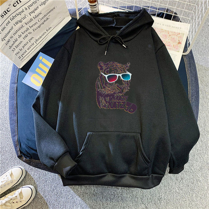 Women's hoodie with stylish tiger motif Lisslune