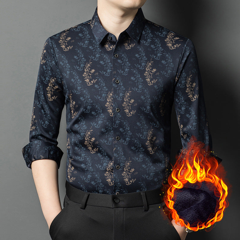 Men's shirt with timeless floral pattern Lisslune