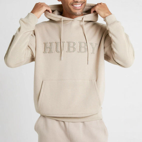 Men's hoodie with stylish lettering Lisslune