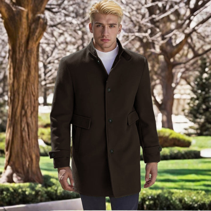 Men's elegant, fitted wool coat Lisslune