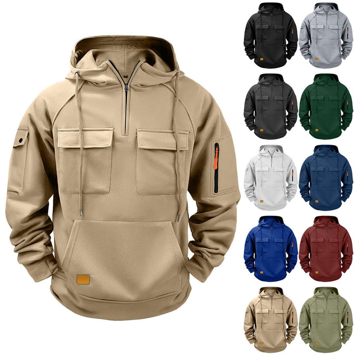 Men's hoodie with practical pockets and sporty design Lisslune
