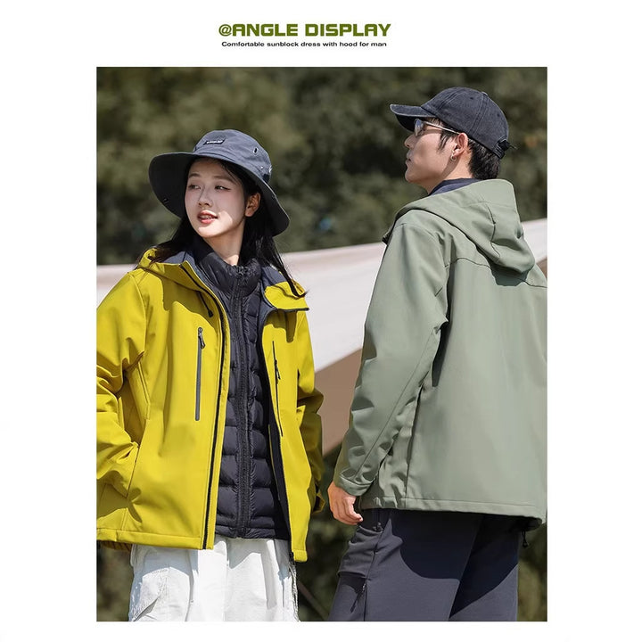 Women's functional jacket with water-repellent material and practical zip pockets Lisslune