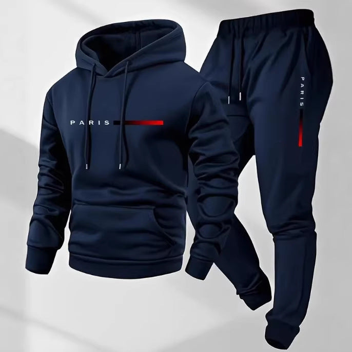 Women’s hoodie and jogging pants set with modern Paris design Lisslune