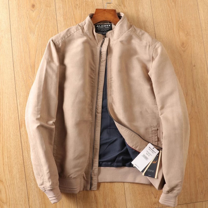 Men's casual relaxed outdoor jacket with soft upper material and practical pockets Lisslune