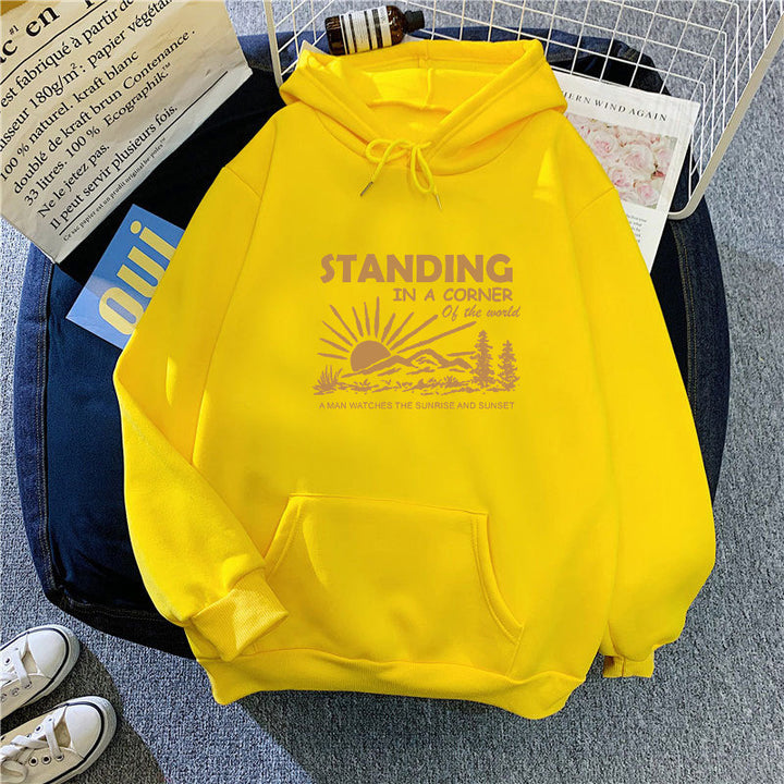 Women's hoodie with inspiring landscape design Lisslune