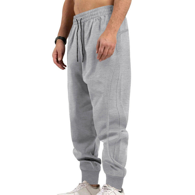 Men's sporty training pants with side zipper Lisslune