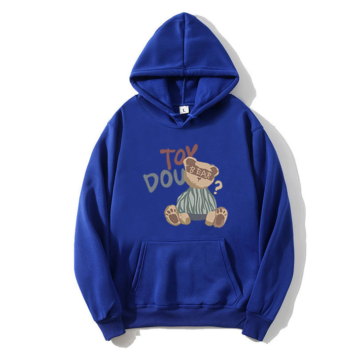 Womens hoodie with playful bear motif Lisslune