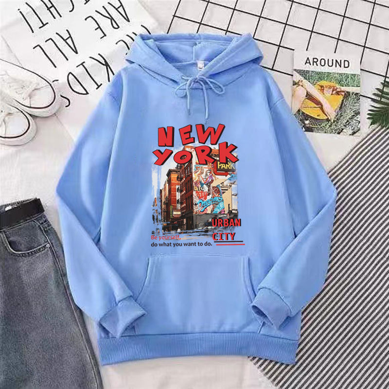 Women's hoodie with urban New York design Lisslune