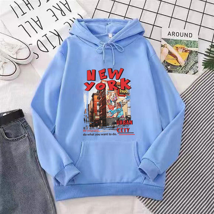 Women's hoodie with urban New York design Lisslune