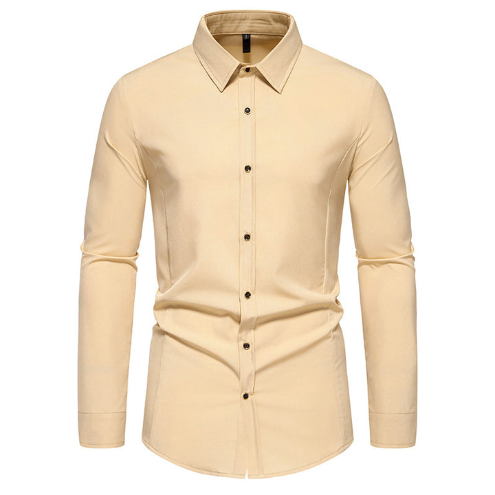 Men's fashionable long-sleeve shirt with elegant cut Lisslune